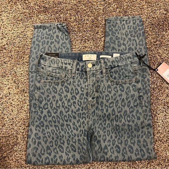 Jen7 by 7 for All Mankind Ankle Skinny - Sunrise Leopard - Picture 7 of 12